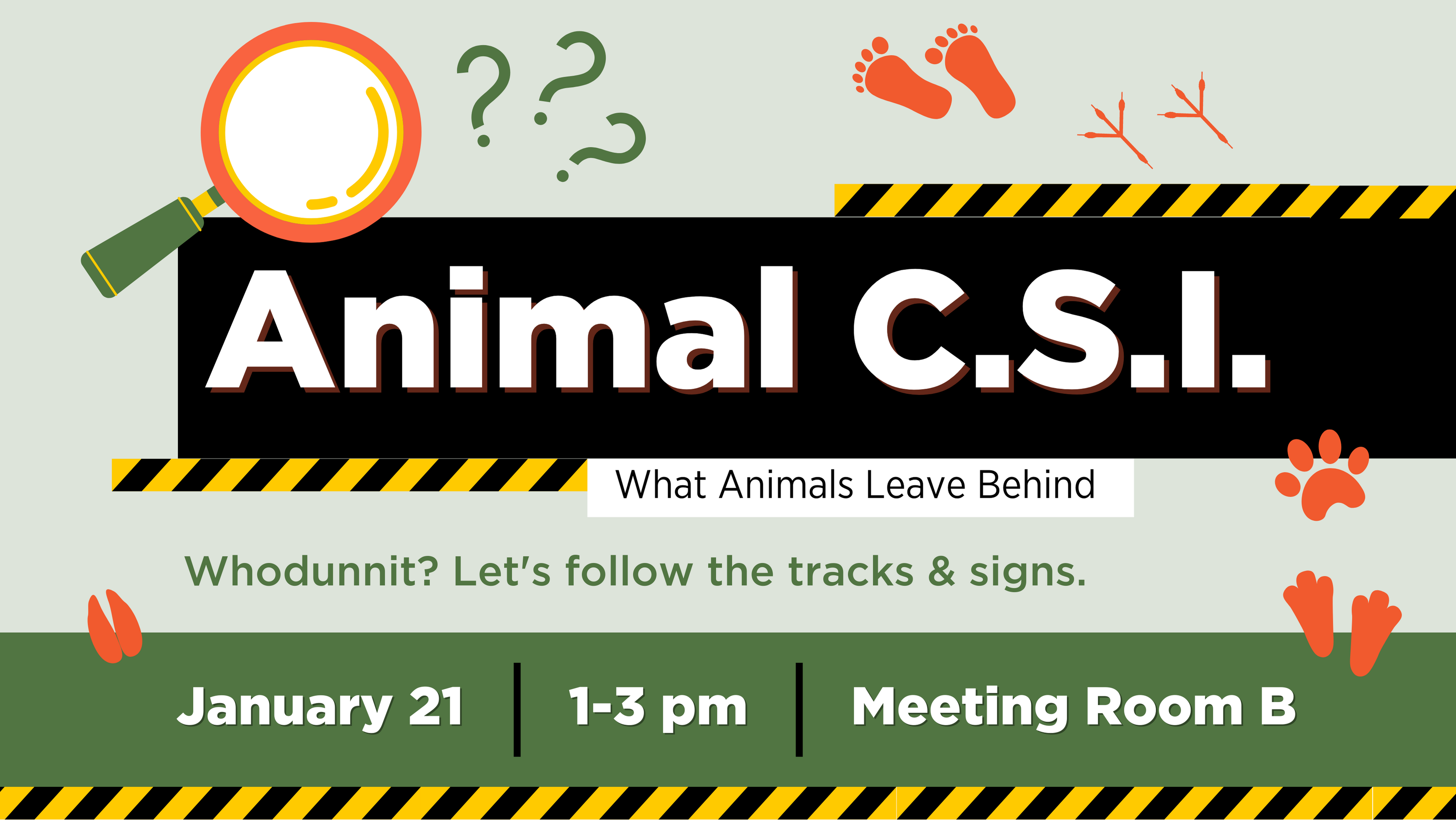 animal csi event graphic