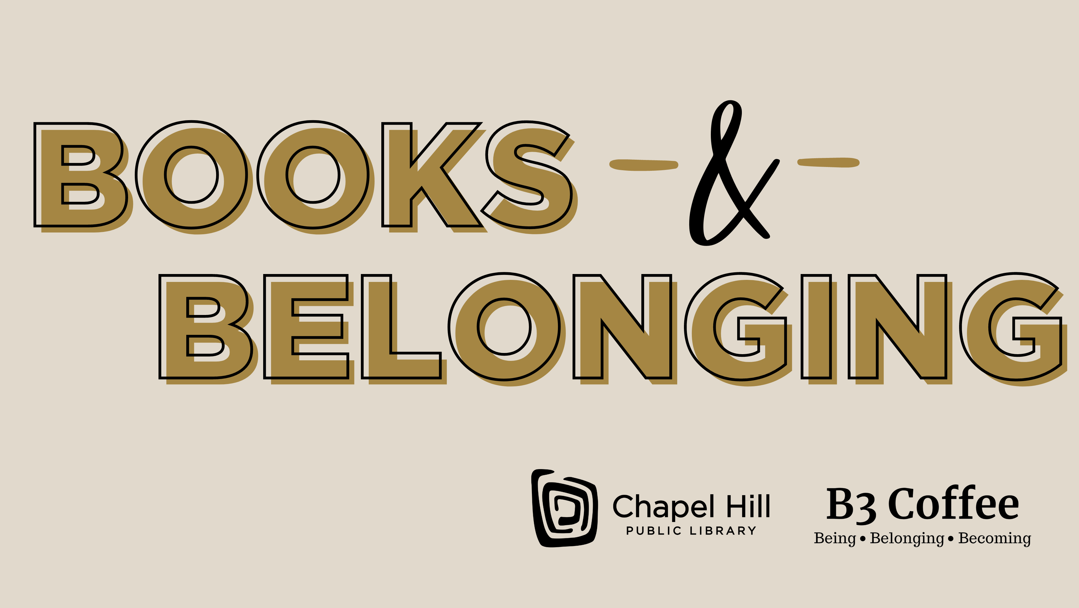 books and belonging word logo