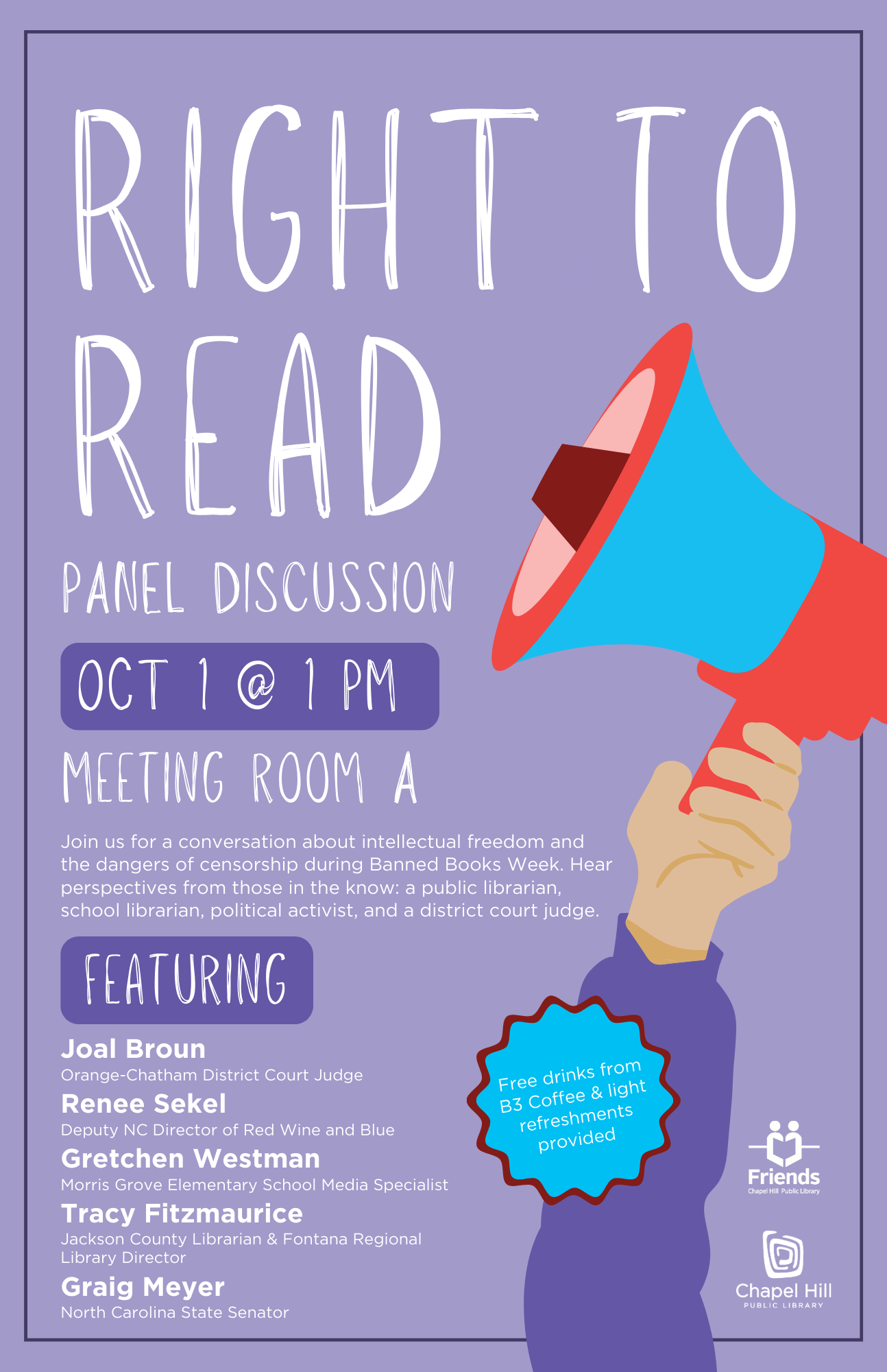 Right to Read panel October 1