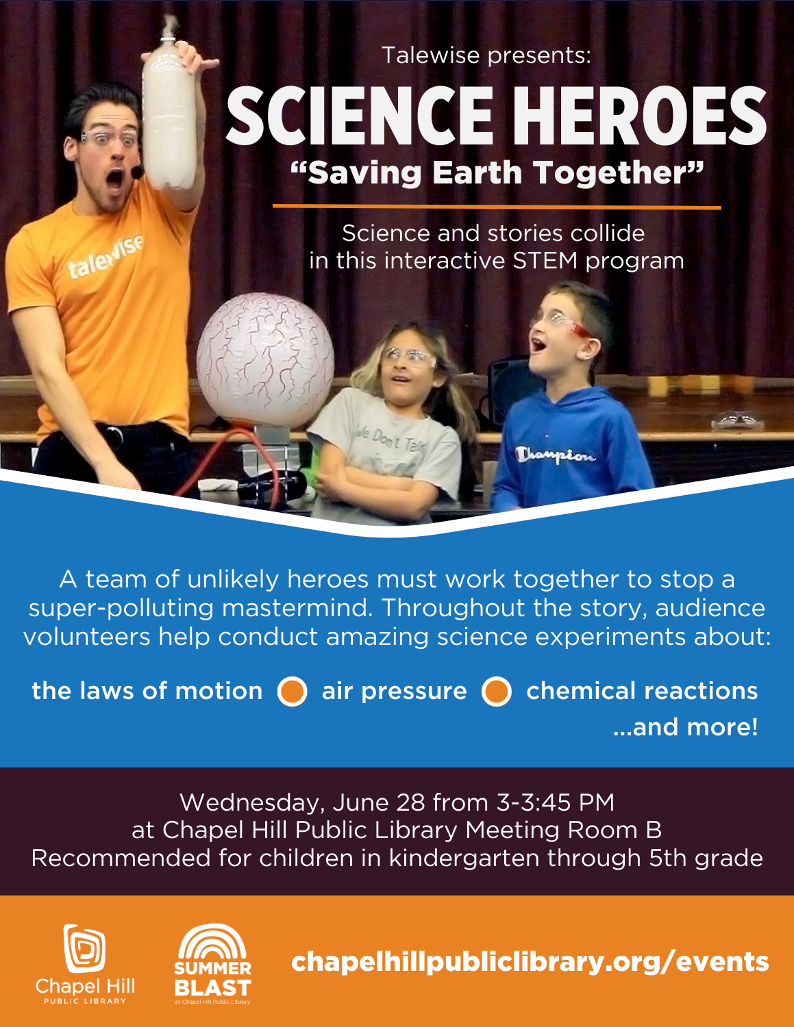 talewise science heroes flyer