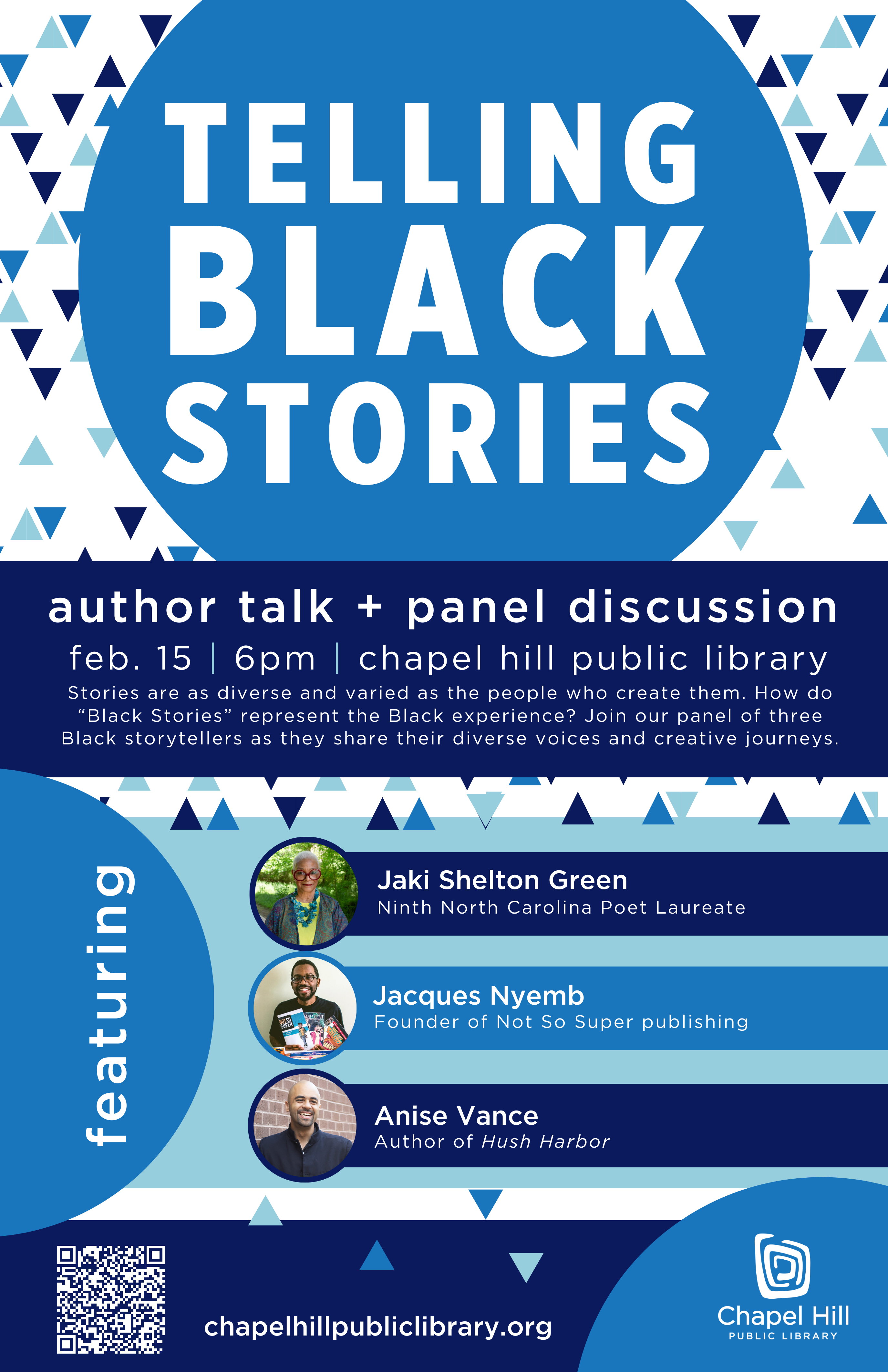 Telling black stories author panel flyer