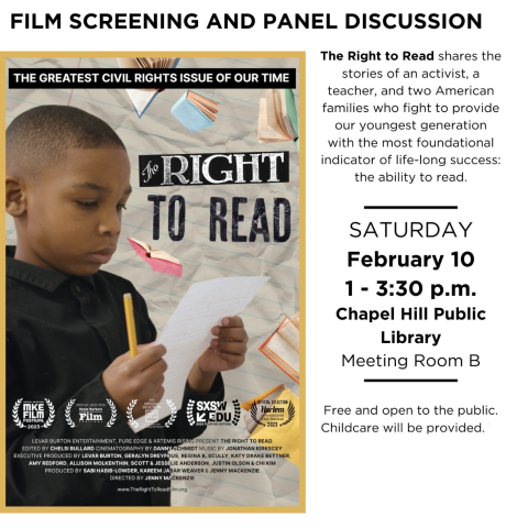 right to read event flyer