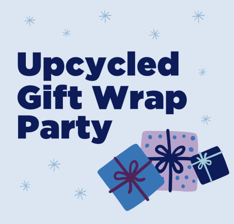 upcycled gift wrap party