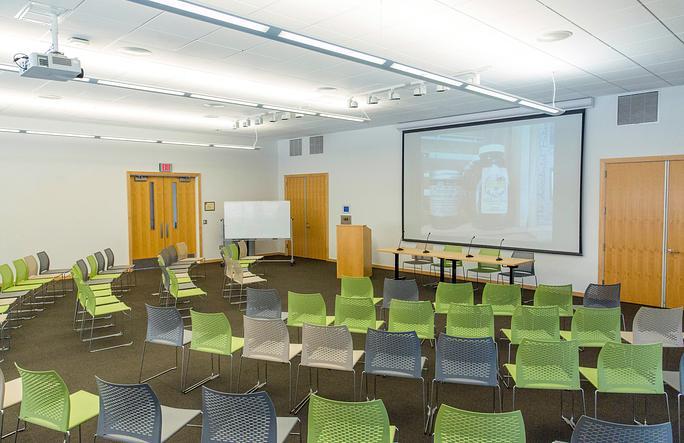 room setup with chairs